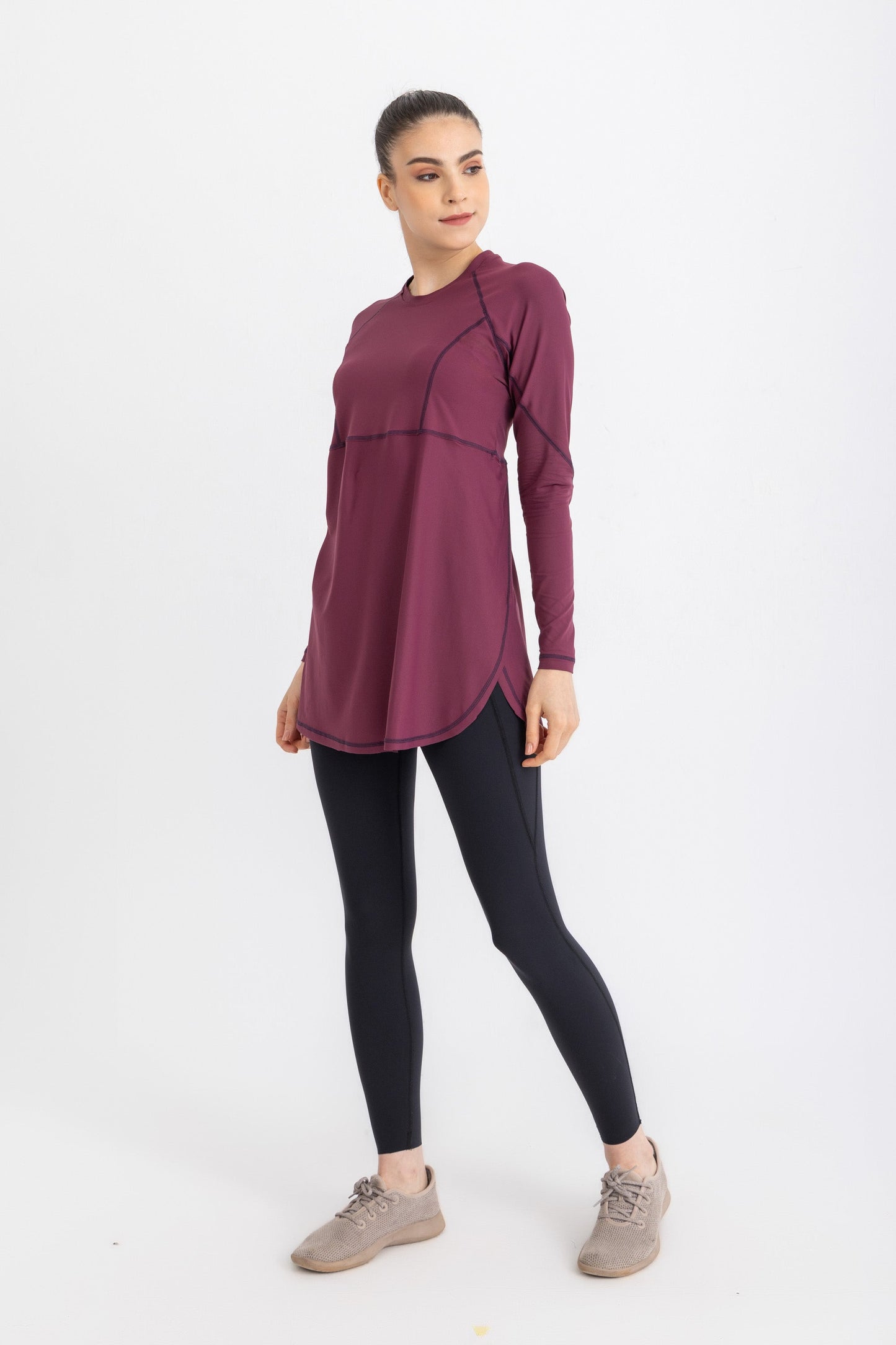 Breeze Back Top -Crushed Violets