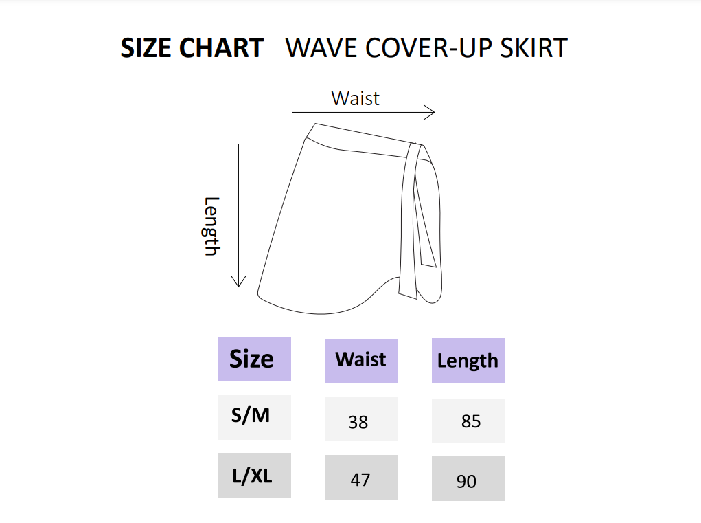 Wave Cover-Up Skirt - White