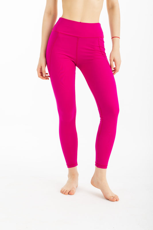 Swim Leggings - Bright Pink