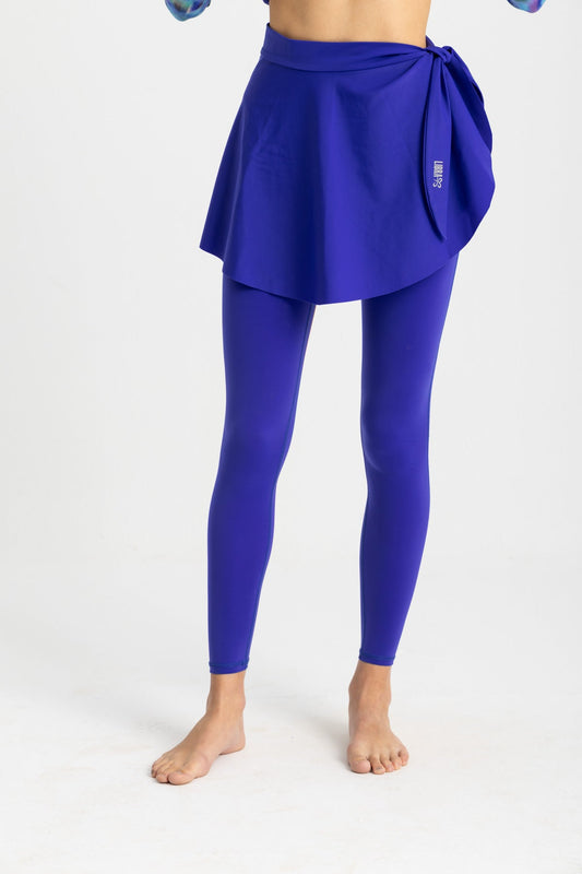 Wave Cover-Up Skirt - Stone Blue