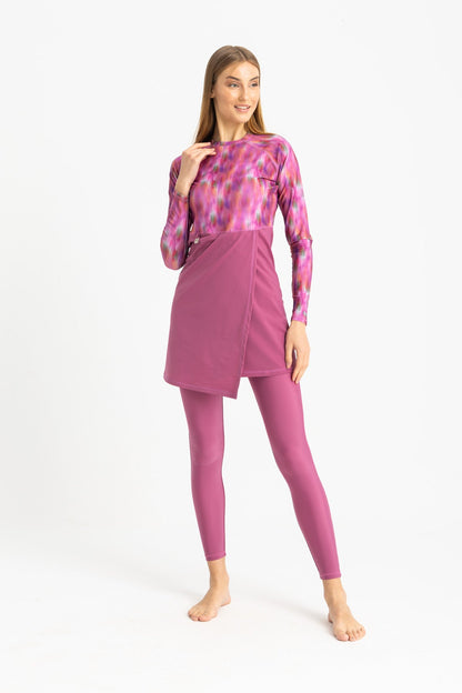 Motion Wave Swim Top - Pink Haze