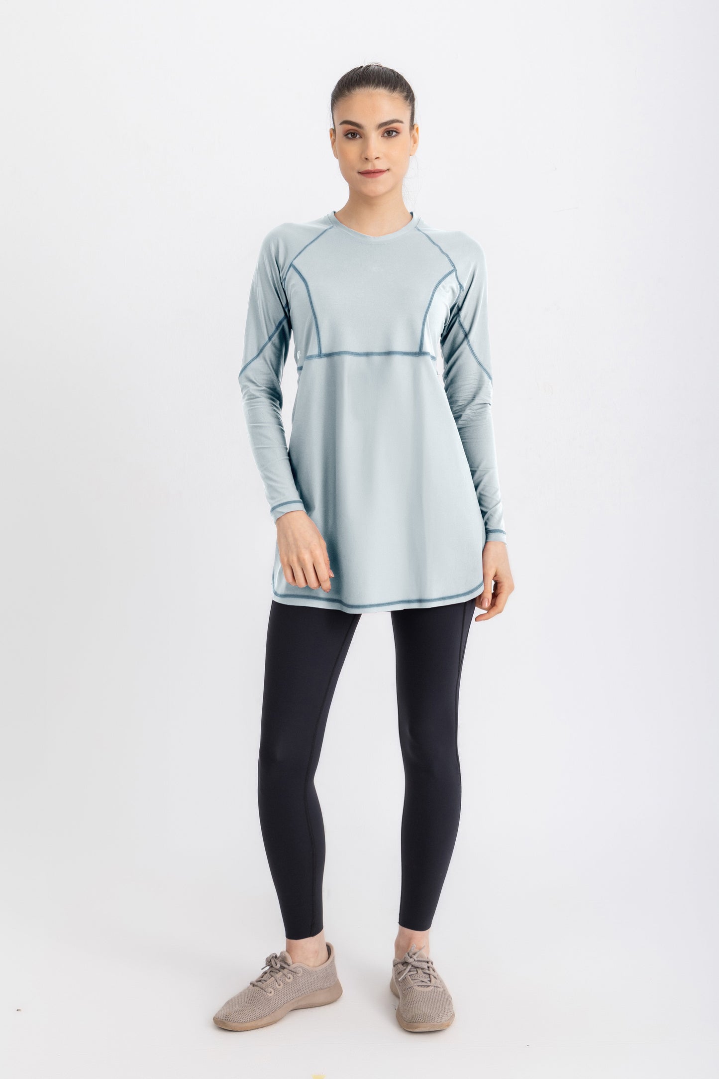Breeze Back Top - Sustained Grey