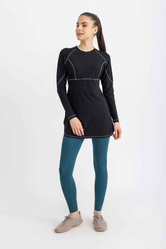 Breeze Back Top -Black