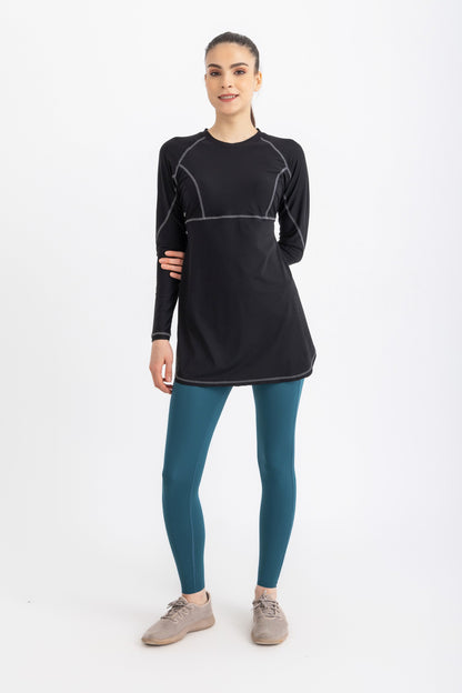 Breeze Back Top -Black