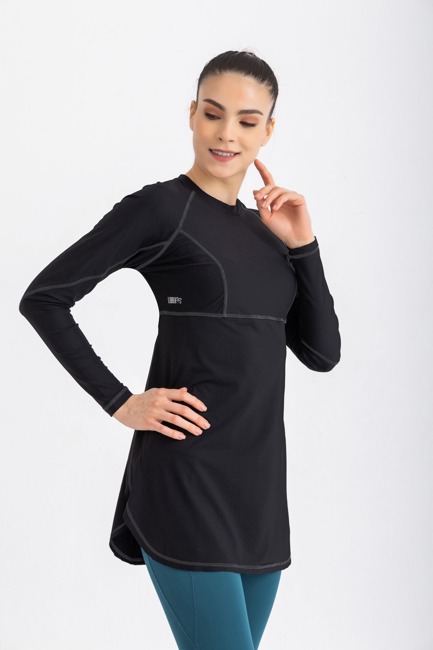 Breeze Back Top -Black