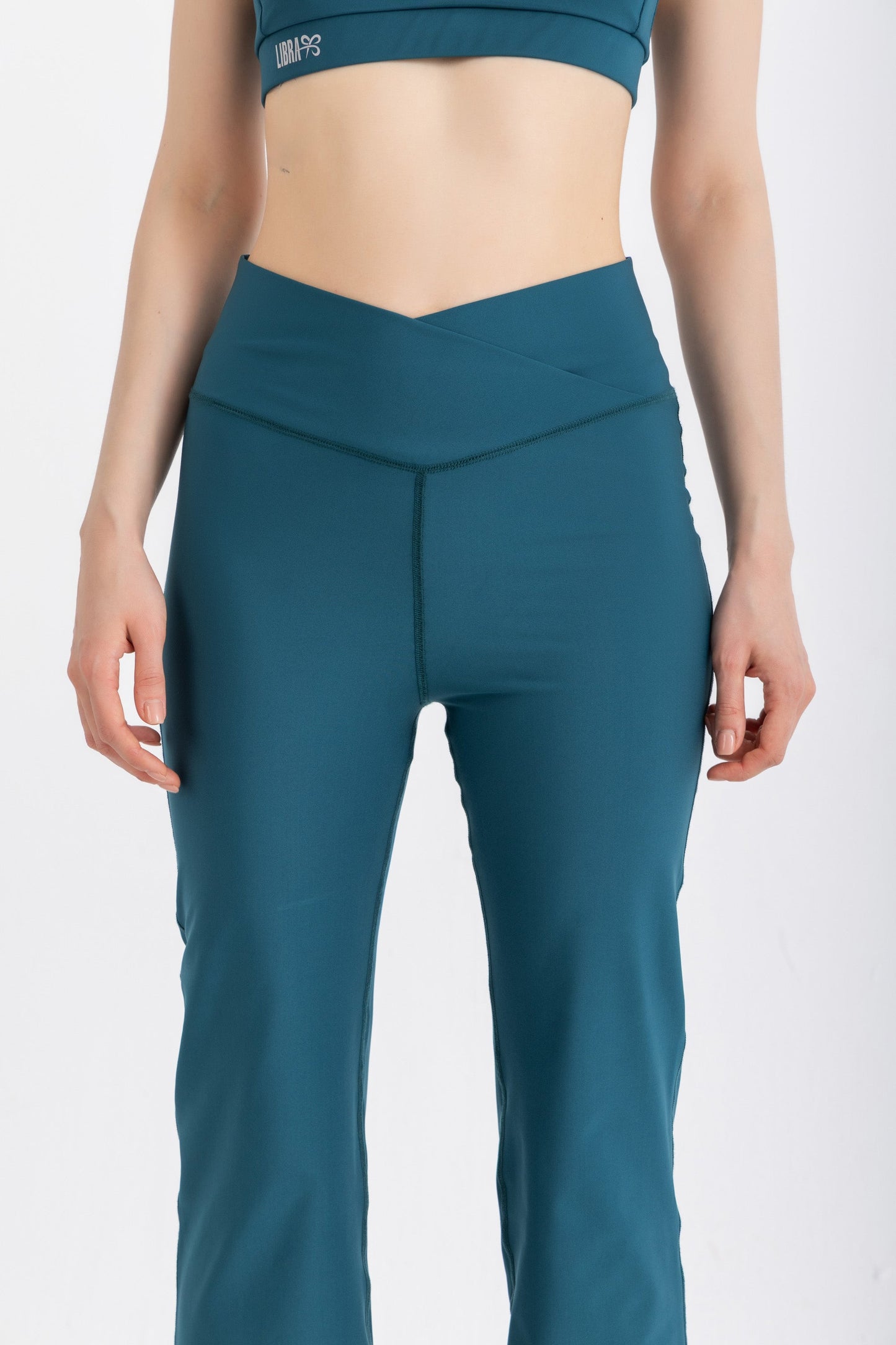 V-Flare Leggings - Atlantic Deep