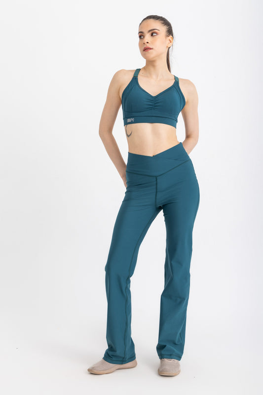 V-Flare Leggings - Atlantic Deep