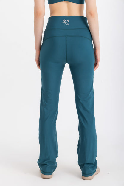 V-Flare Leggings - Atlantic Deep