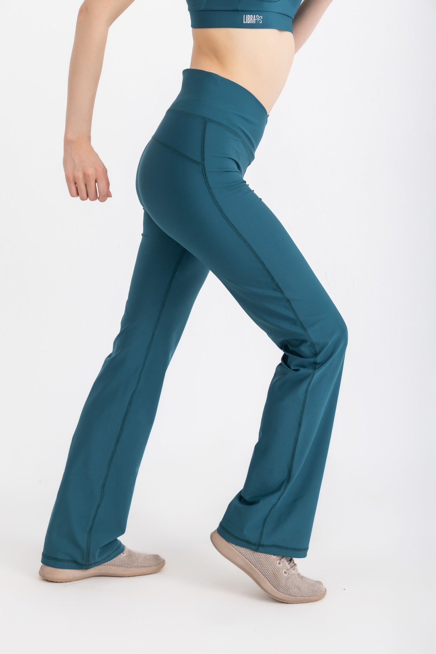 V-Flare Leggings - Atlantic Deep