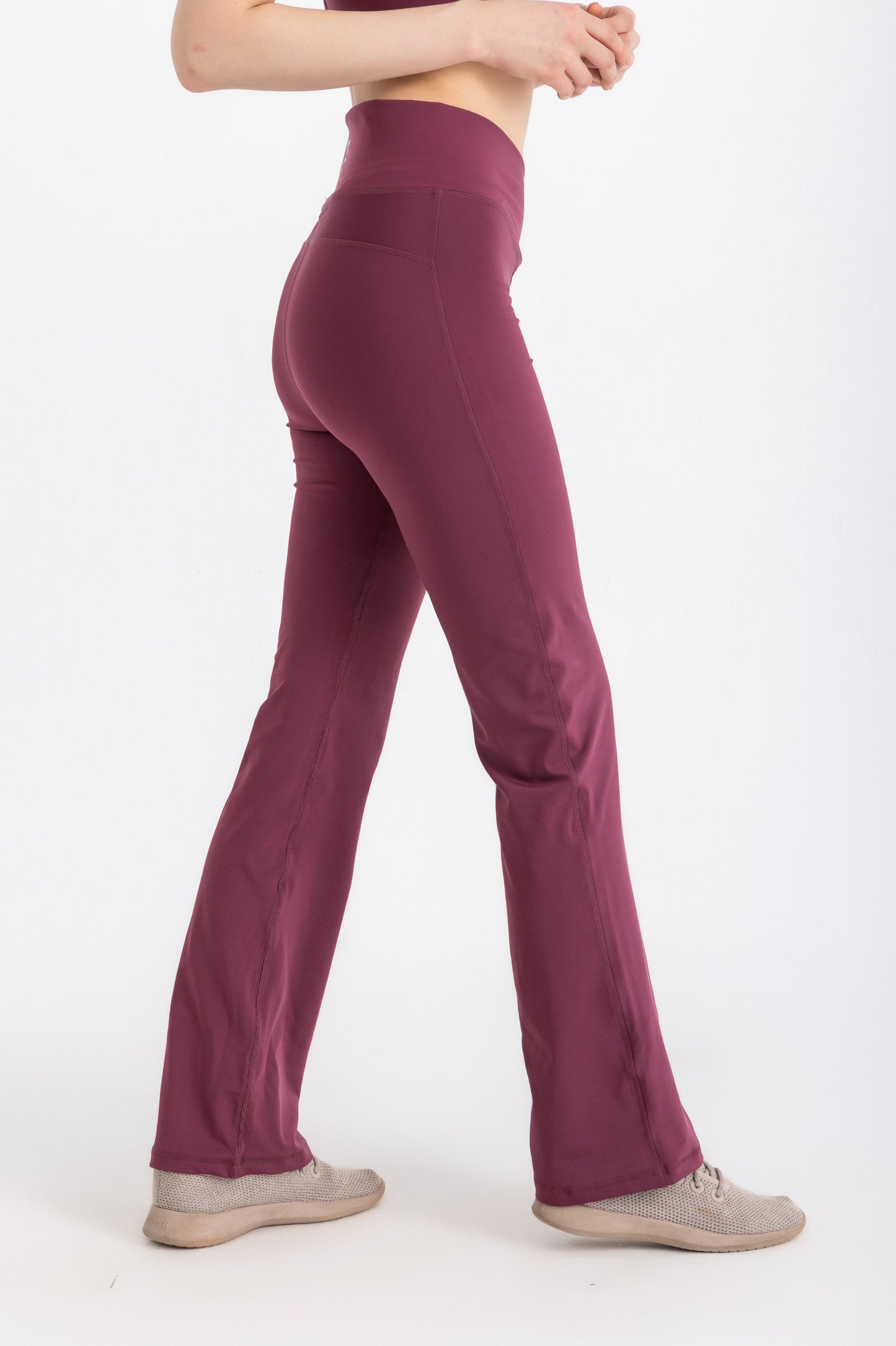 V-Flare Leggings -Crushed Violets