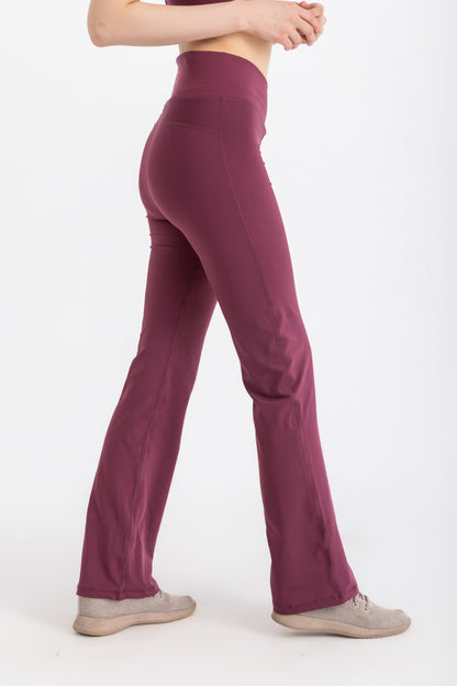 V-Flare Leggings -Crushed Violets