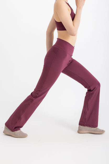 V-Flare Leggings -Crushed Violets