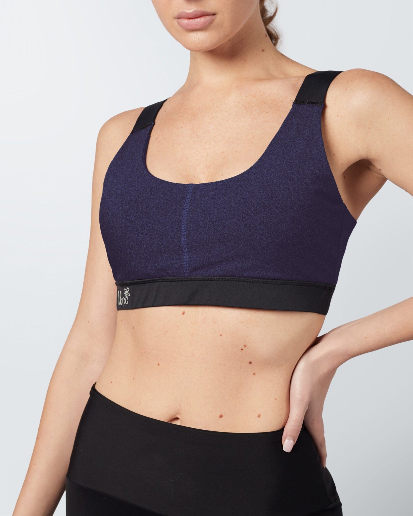 Heather Sports Bra -Vintage Violet