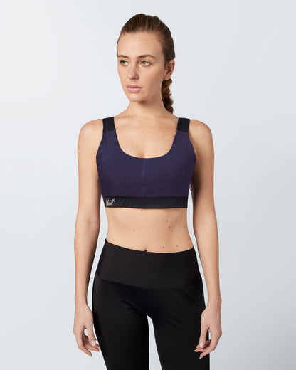 Heather Sports Bra -Vintage Violet