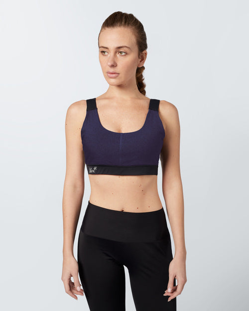 Heather Sports Bra -Vintage Violet